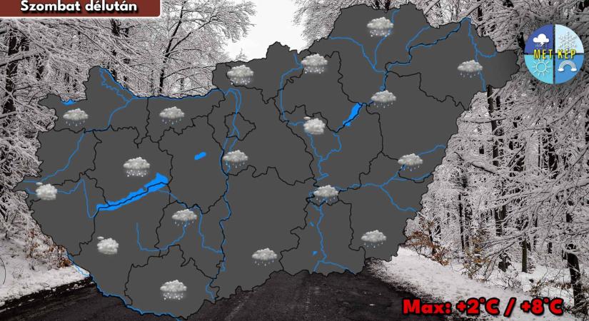 Szombaton már melegfronti hatás érvényesül, csapadék is érkezhet
