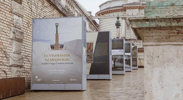 A Gellért-hegy és a Citadella történetét bemutató tablókiállítás nyílt a Várkert Bazárban