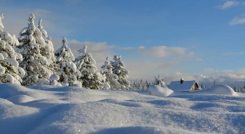 Tíz centis hó esett a Bakonyban - csodaszéppé varázsolta a tájat
