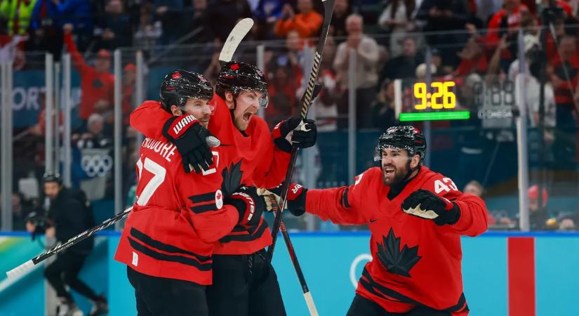 Téli olimpia: Kanada drámai meccsen legyőzve Finnországot jutott döntőbe a férfi jégkorongtornán