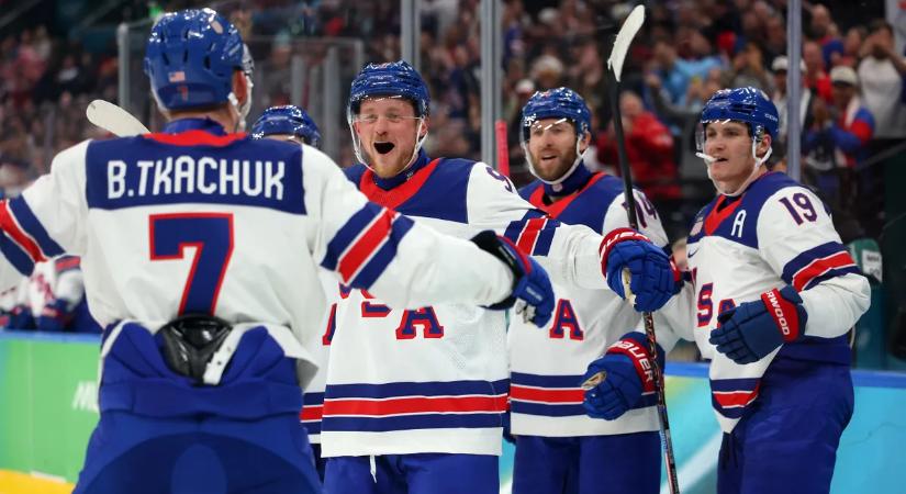 Téli olimpia: az Egyesült Államok lesz Kanada ellenfele a férfi jégkorongtorna döntőjében