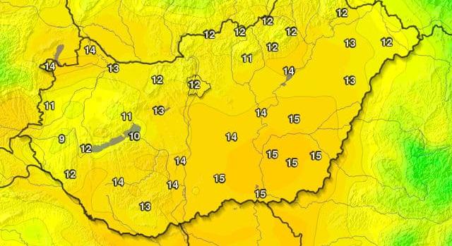 Csapadékos, de enyhe folytatás!