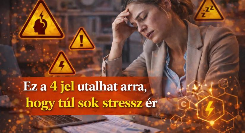 Ez a 4 jel utalhat arra, hogy túl sok stressz ér napközben