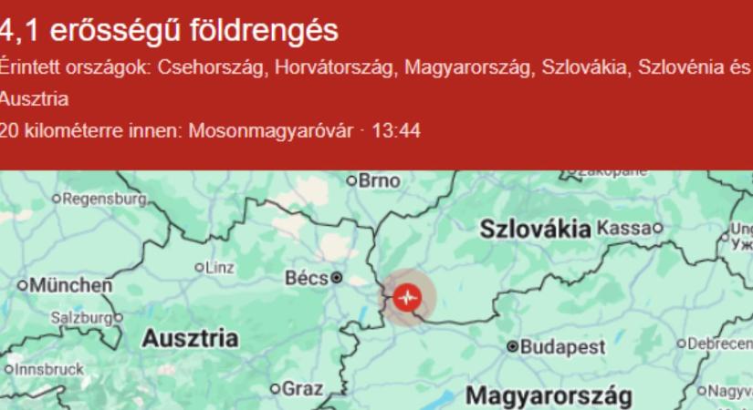 4-es erősségű földrengés rázta meg Mosonmagyaróvár térségét!