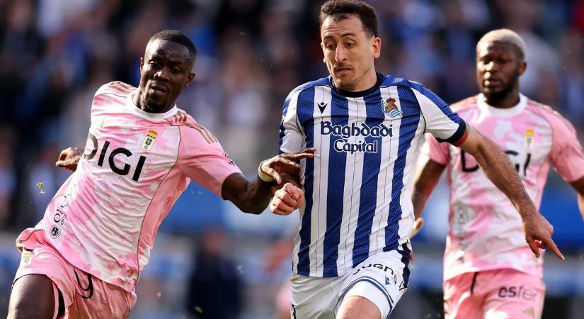 Az Oviedo őrült mérkőzésen fordított a Sociedad otthonában, iksz lett a vége