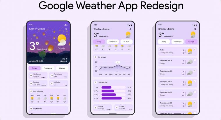 A Google hamarosan megszabadul az androidos Időjárás alkalmazásától