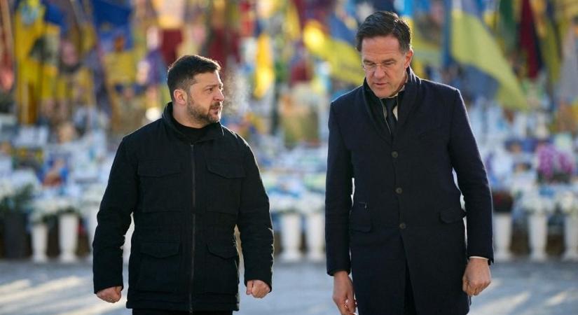 Zelenszkij és Rutte NATO-főtitkár megvitatta a béketárgyalásokat