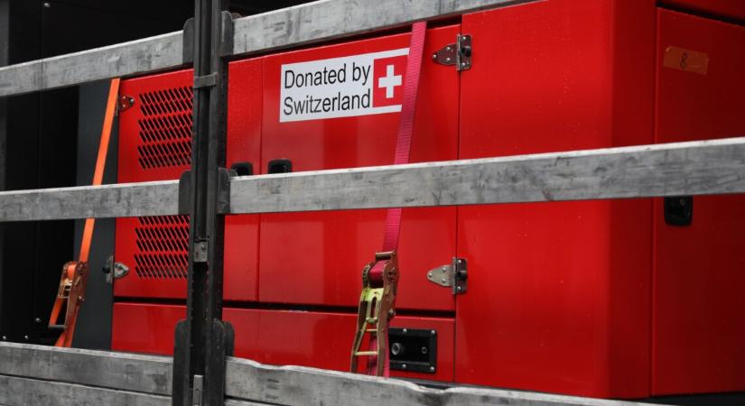 Svájc energetikai berendezéseket küldött Ukrajnának