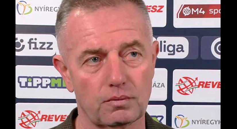 „Nem volt olyan jelenet, amely a futballra hasonlított volna” – a Nyíregyháza taktikáját kritizálta Révész Attila
