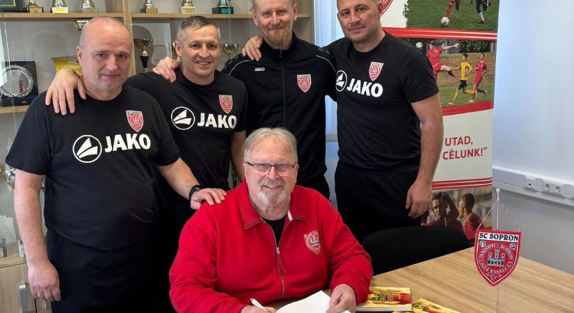 Sopron legendás focistái a fiatalokért