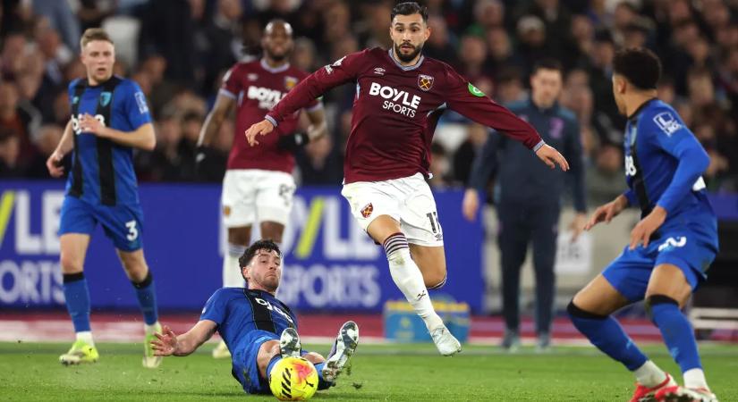 Tóth Alex nem lépett pályára, a Bournemouth egy pontot szerzett a West Ham otthonában