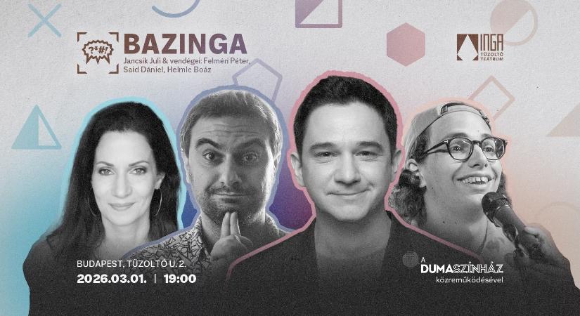 Újra Bazinga! – Felméri Péterrel jön a következő stand-up est