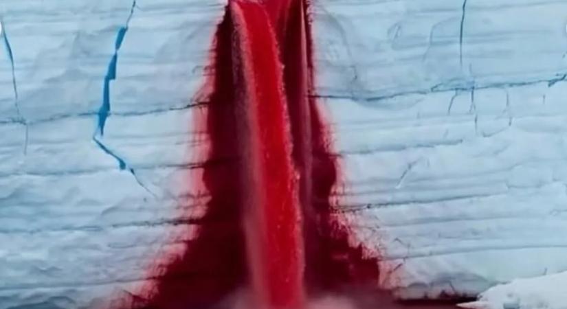 Horrorfilmbe illő jelenség az Antarktiszon: a vérző vízesés titka