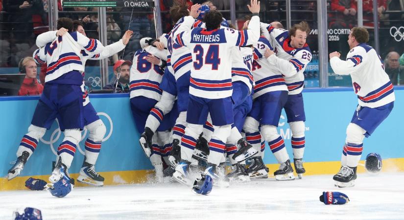 Az Egyesült Államok nyerte az álomdöntőt a férfi jégkorongtornán