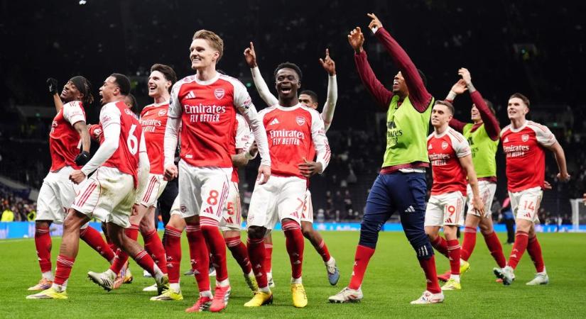 A városi riválisát simán verte az Arsenal, megint fellélegezhet