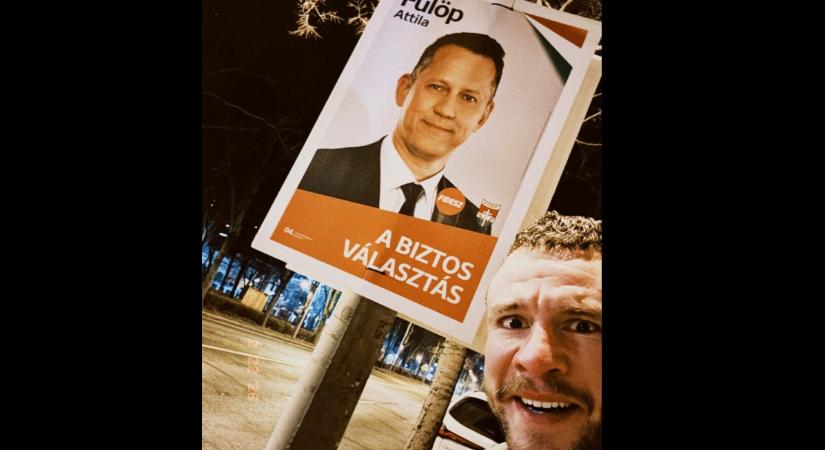 Molnár Áron sikítófrászt kapott Fülöp Attila “gondoskodáspolitikáért felelős” államtitkár plakátjától
