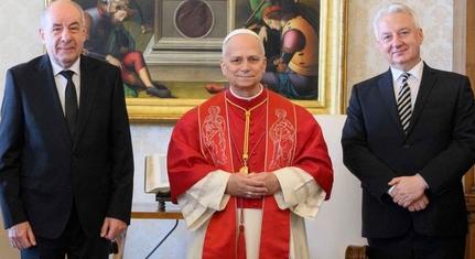 Sulyok Tamás a békéről tárgyalt vatikáni látogatásán