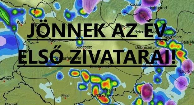 Ma jöhetnek az év első zivatarai!