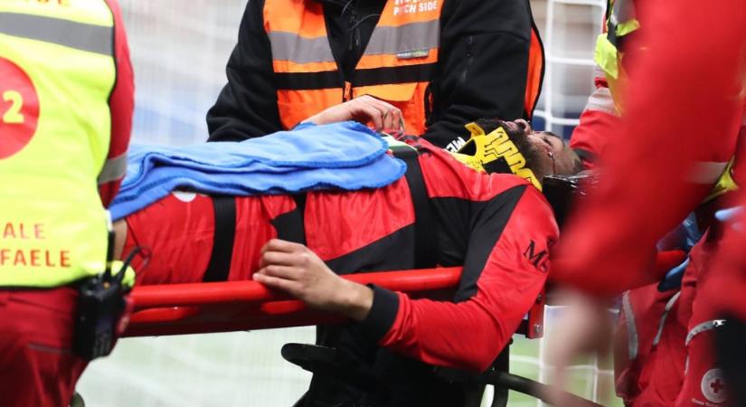 Eltört az AC Milan angol labdarúgójának az állkapcsa