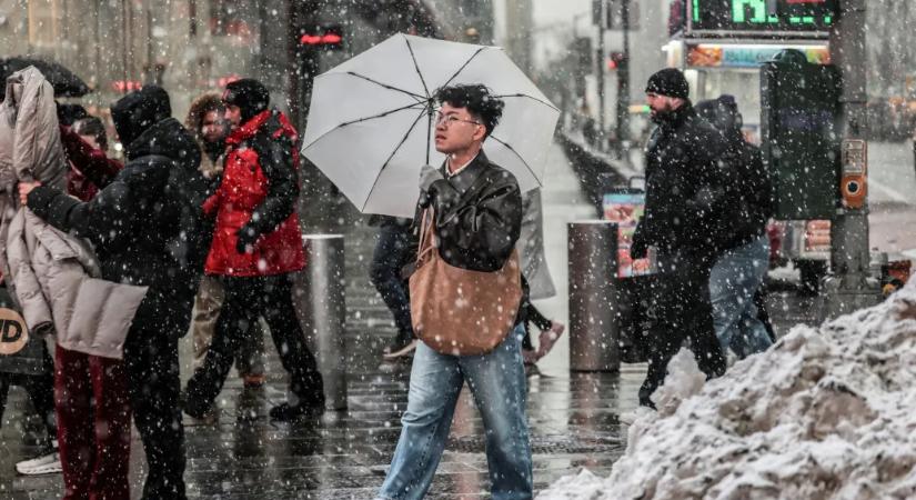 Extrém havazást kap az Egyesült Államok keleti partja, 60 centi hó is hullhat