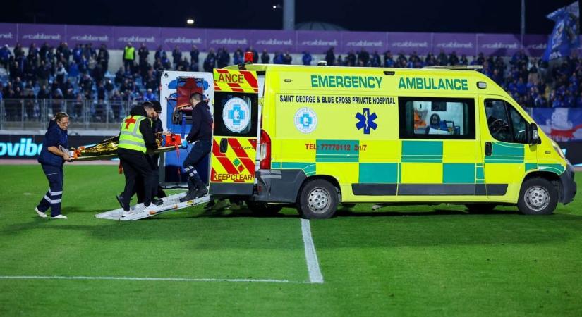 Horrorisztikus ütközés a bajnokin – kórházban ápolják a DVTK egykori játékosát – videóval