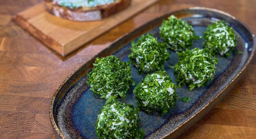 Zöldséges sajtkrém pirítóssal