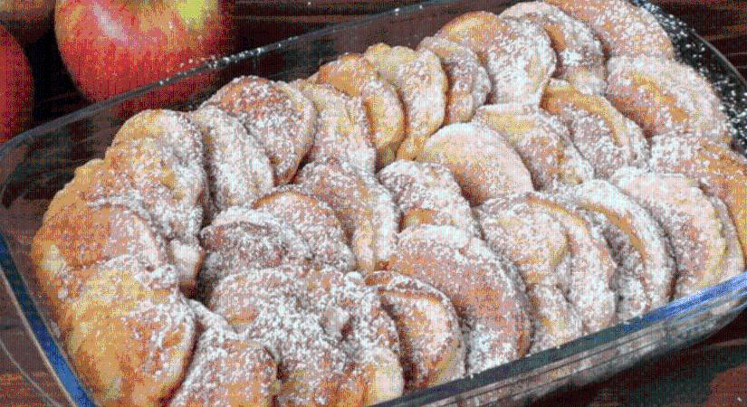 10 perc alatt kész, és mindenki repetázik: ez az almás fánk pillanatok alatt elfogy