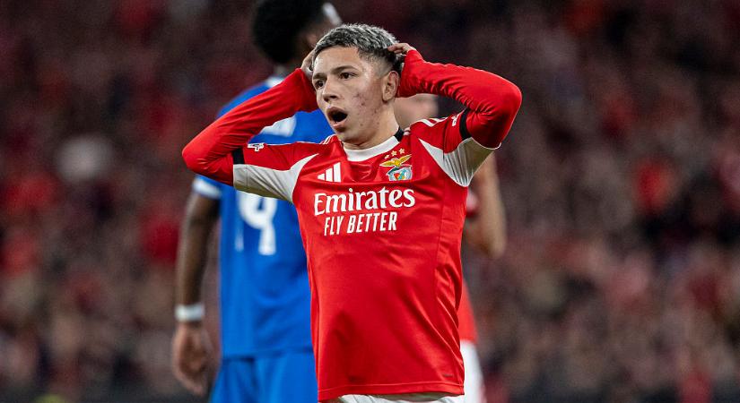 BL: megszületett a döntés arról, hogy Gianluca Prestianni pályára léphet-e a Bernabeuban a Real Madrid elleni visszavágón