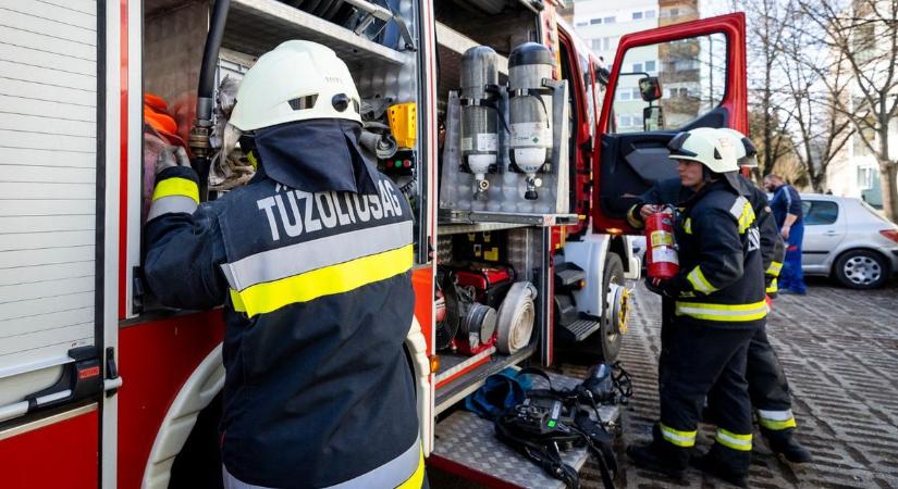 Fotók! Bozótosba borult a kisbusz, csapdába esett sérültet mentettek a hatvani tűzoltók