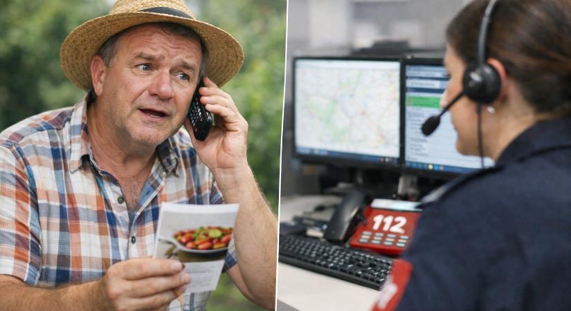 Nagyon buta a telefonja, ezért a 112-től kérdezte meg, aznap is van-e lecsófesztivál