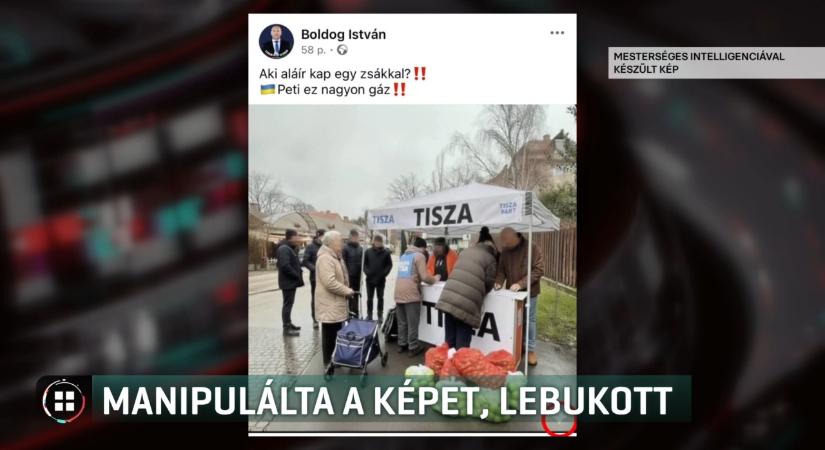 A vízjel buktatta le Boldog Istvánt, aki mesterséges intelligenciával készült képpel támadta a Tisza Pártot