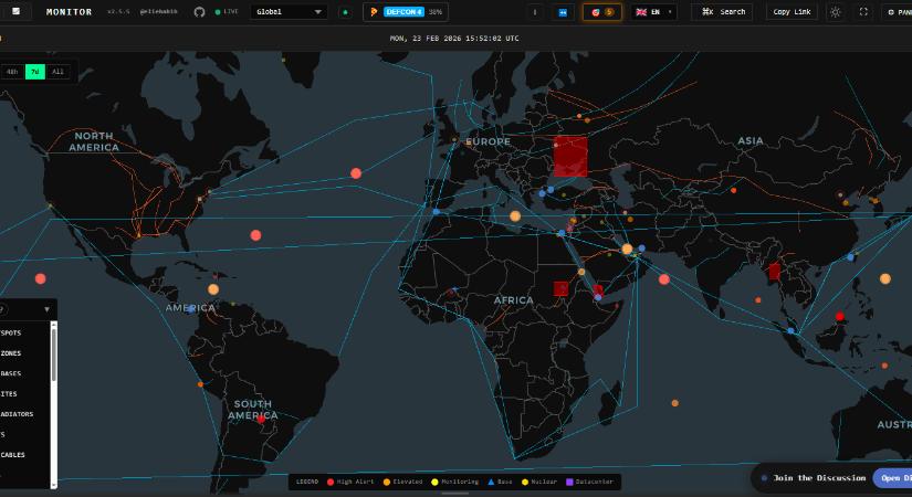 Itt nézheted élőben a katonai mozgásokat – teljesen ingyen