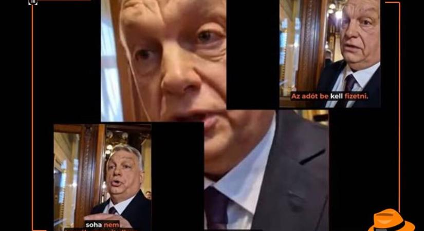 Orbán Viktor szaporán szedte a lábát a parlament folyosóján, miközben egy szót ismételgetett: ‘hazudik’