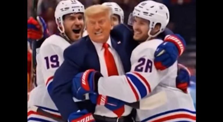 Donald Trump szerezte az aranyérmet érő győztes gólt a férfi jégkorongtorna döntőjében a téli olimpián