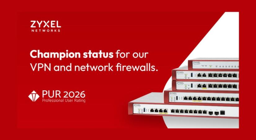 A Zyxel Networks bajnoki rangot kapott a tűzfalak és VPN-ek kategóriájában