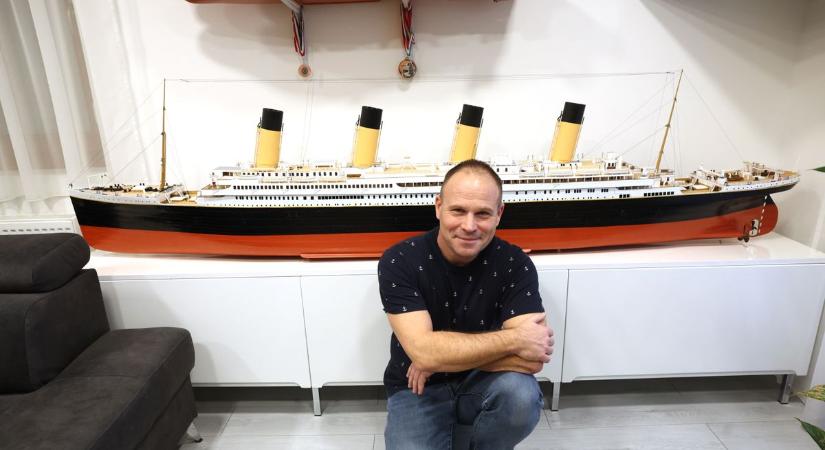Hihetetlen: 16 évébe került, de megépítette a Titanic hasonmását egy kaposvári férfi, hamarosan vízre teszik