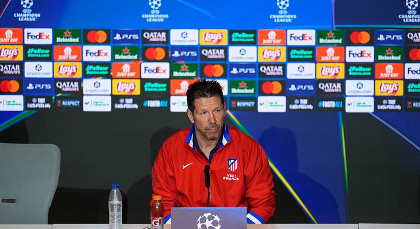 Simeone: „bármi megtörténhet a mai mérkőzésen!”