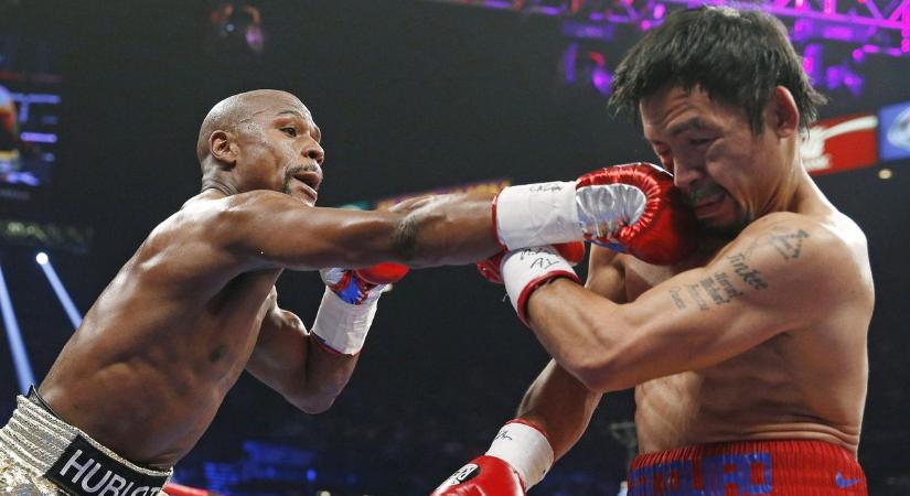 Mayweather nagyon belehúzott, Tyson után Pacquiao ellen is ringbe száll
