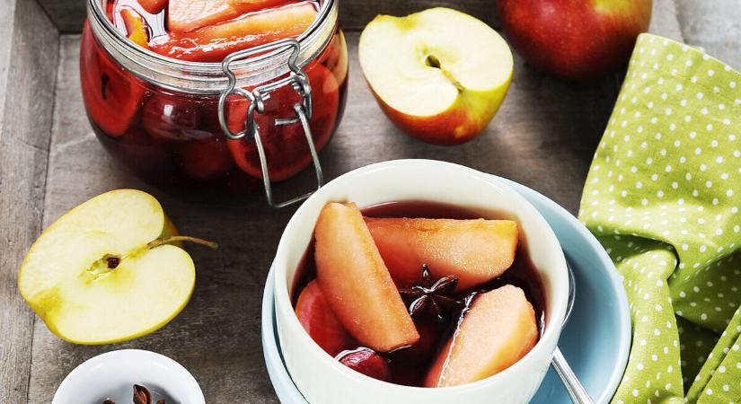 Fűszeres cseresznye- és almakompót