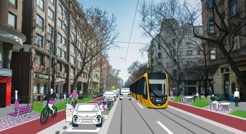 Biciklisáv miatt a villamossínekre terelik az autókat a Mester utcában – a szakértő szerint dugók és forgalomváltozás jöhet