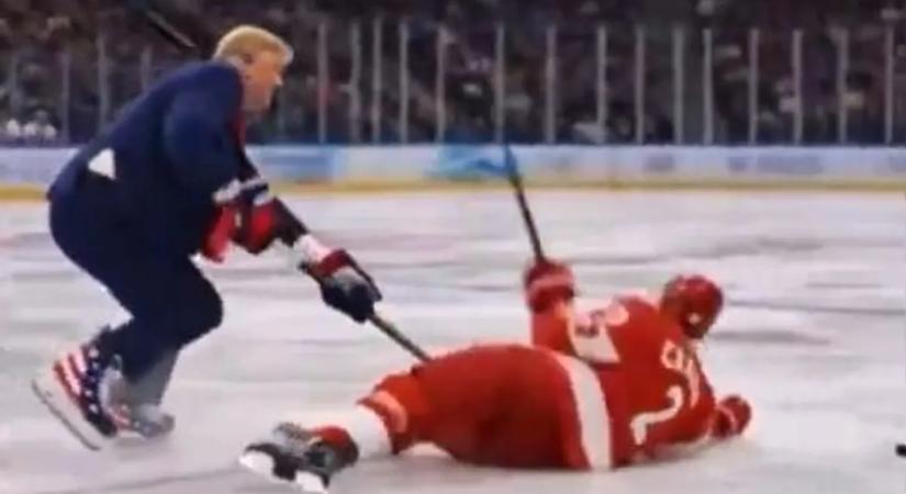 Kanadai hokijátékossal verekedett Trump a téli olimpián - döbbenetes videó