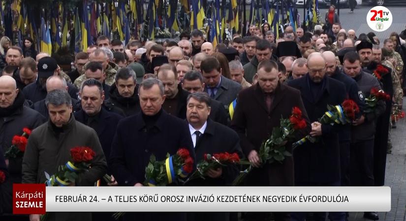 Február 24. – a teljes körű orosz invázió kezdetének negyedik évfordulója (videó)