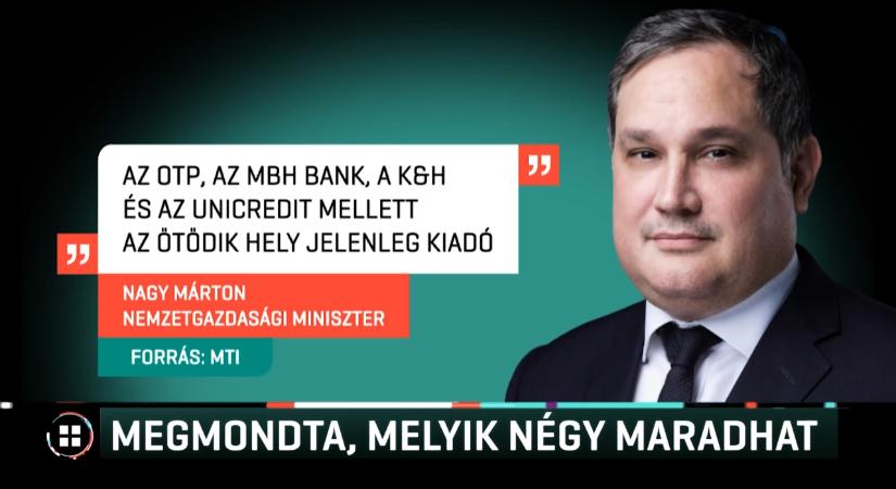 Öt bankot szeretne Magyarországon – Nagy Márton a bankolás drágulására hivatkozik