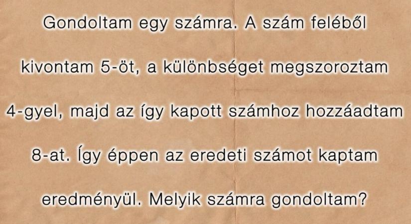 Szöveges matek feladvány: Mennyire vagy penge a logikai matek feladatokban? Tedd próbára tudásod!