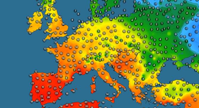 Pár nap alatt kiszorult a tél Közép-Európából