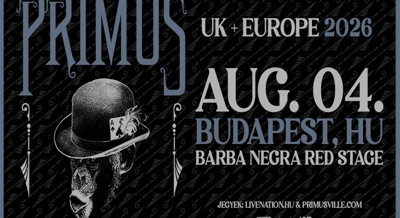 A Primus első önálló koncertjével érkezik Magyarországra