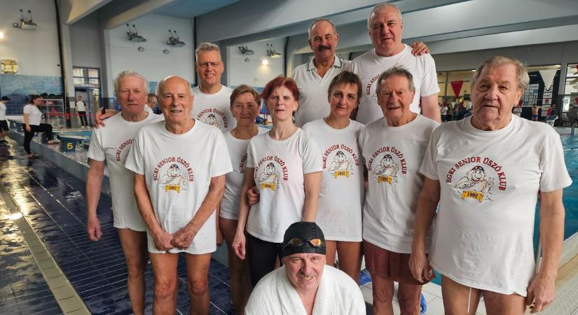Egri Senior Úszó Klub: 10 bajnoki cím és a 89 éves Fábián Béla köszöntése