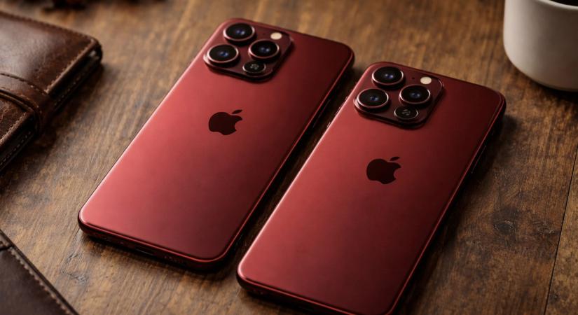Piros lehet az iPhone 18 Pro sztárszíne, a Fold marad visszafogott