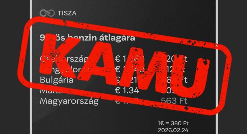 Nagy igyekezetében a Tisza vezére elfelejtette leírni, hogy mennyibe kerül a benzin Romániában és mekkorát buktak a csehek – mi megtettük helyette