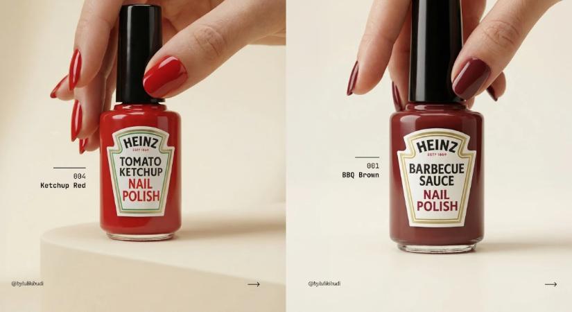 Miért nem létezik még a ketchupvörös körömlakk? Egy kreatív zseni már megálmodta
